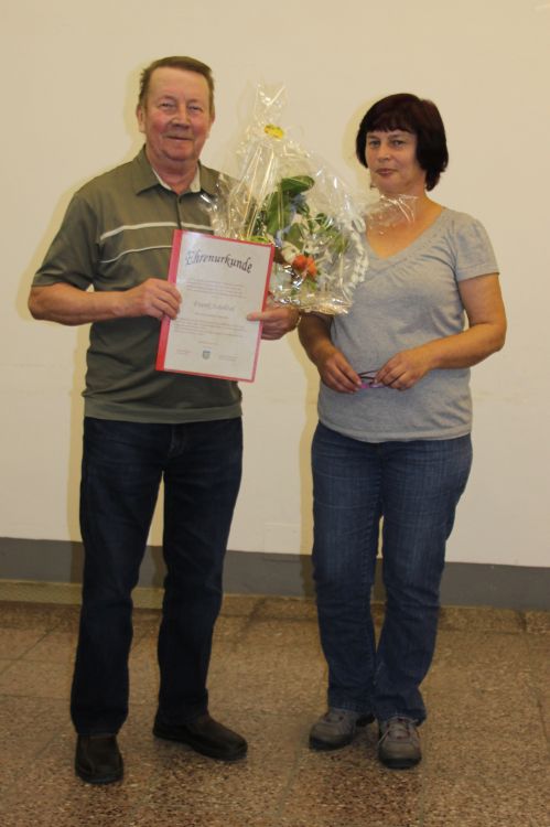 Frank Schölzel mit seiner Nachfolgerin Frau Marina Wagner
