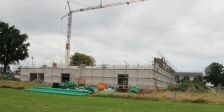 Großprojekt Ersatzneubau: Die neue Sporthalle nimmt sichtbare Formen an